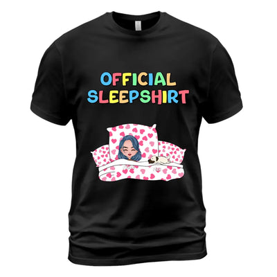 Official Sleepshirt - T-Shirt Up To 7 Pets - 1 Person / Sleeping Pets