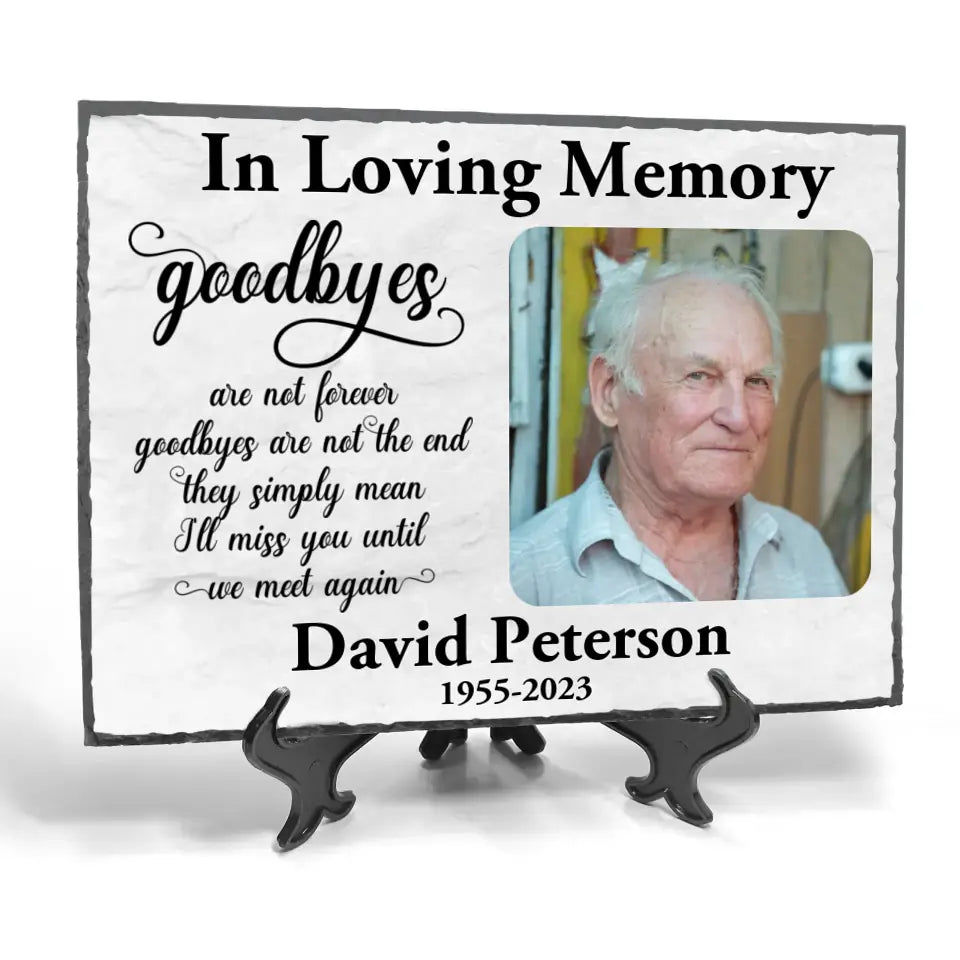 Memorial Stone - Upload Photo Memorial Stone - Personalized Memorial Gift