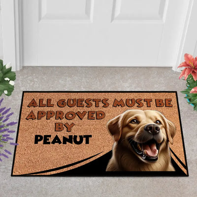 Personalized Pets Doormat - Up to 6 Pets 
- Decorative Mat - Upload Photo - All guests must be approved by
