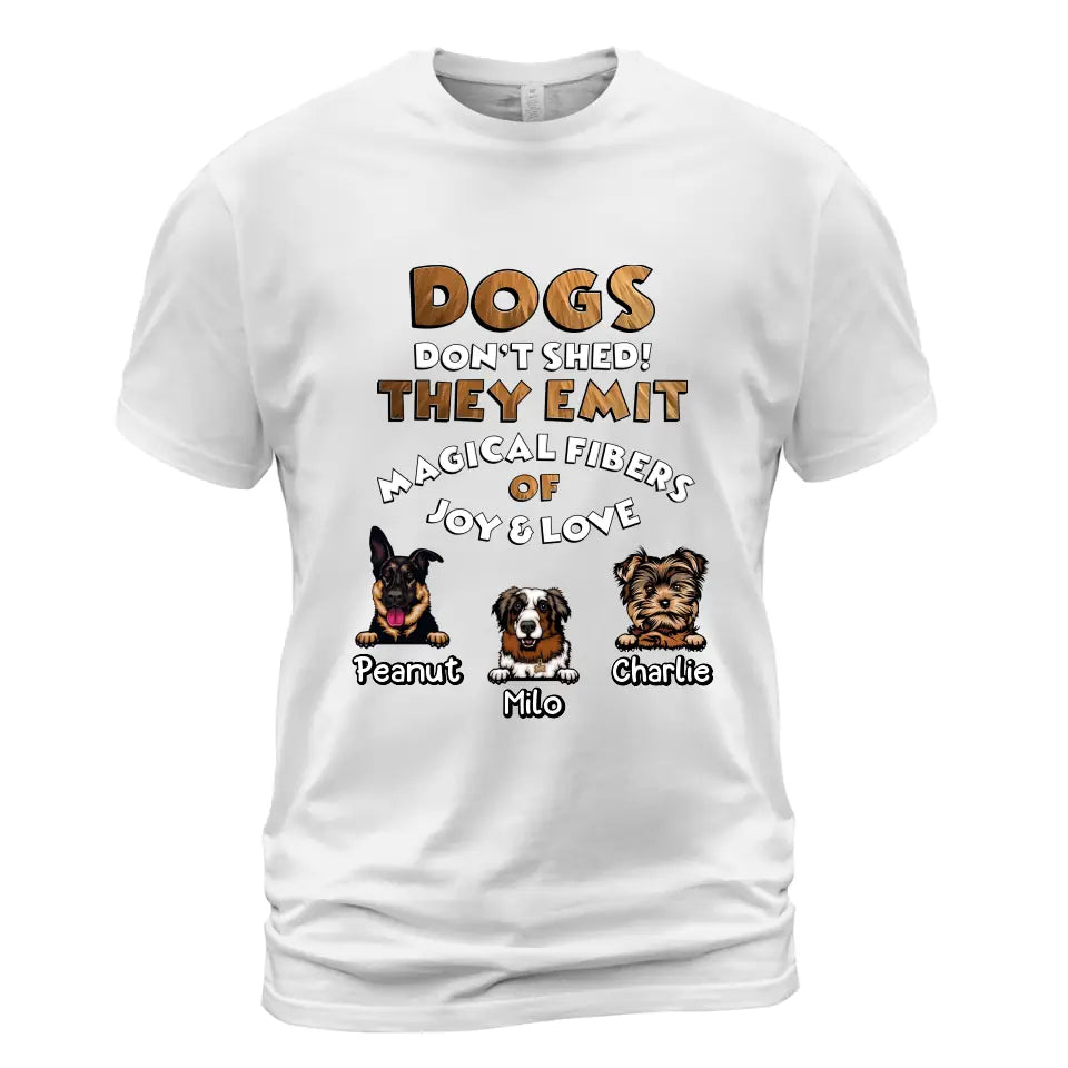 Love &amp; Joy Pets T-Shirt – Bis zu 6 Hunde – Personalisiertes T-Shirt 