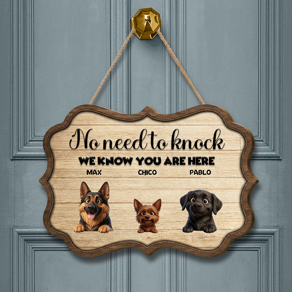 Personalized No Need To Knock Wood Sign