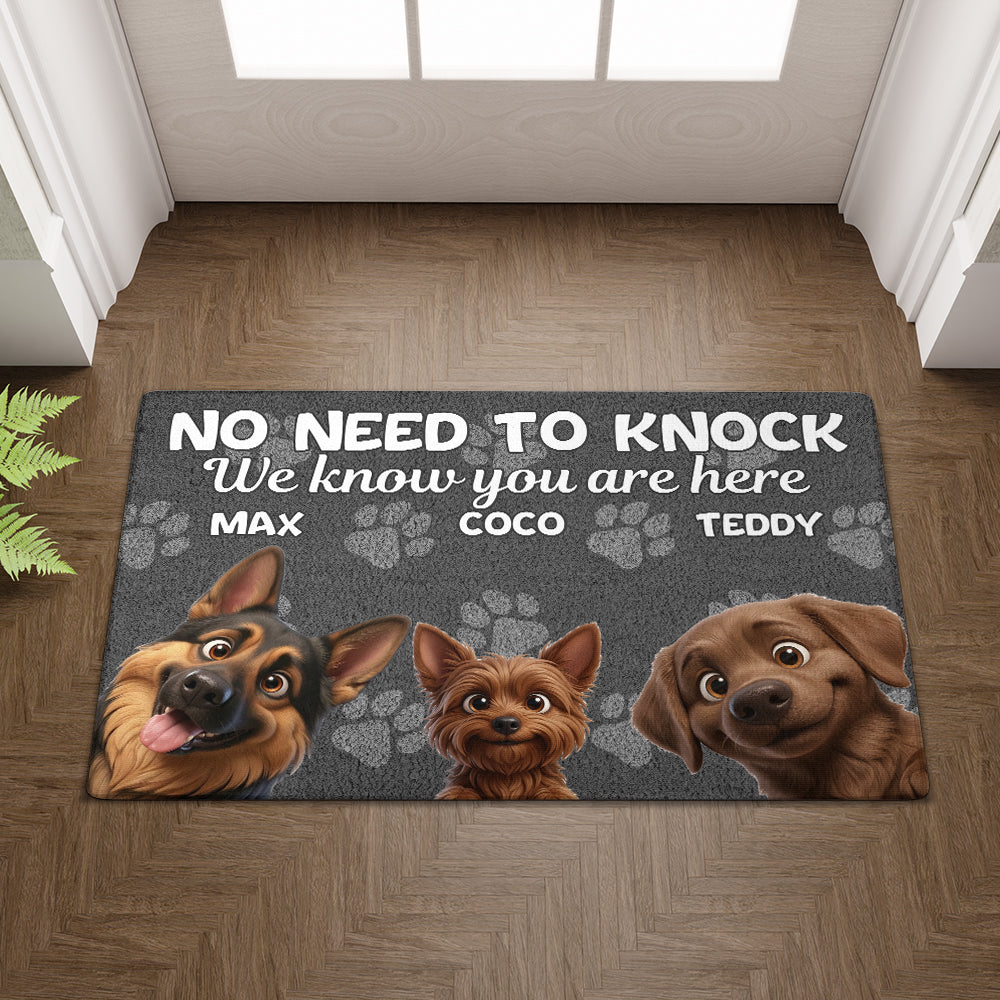 Personalized No Need To Knock Doormat