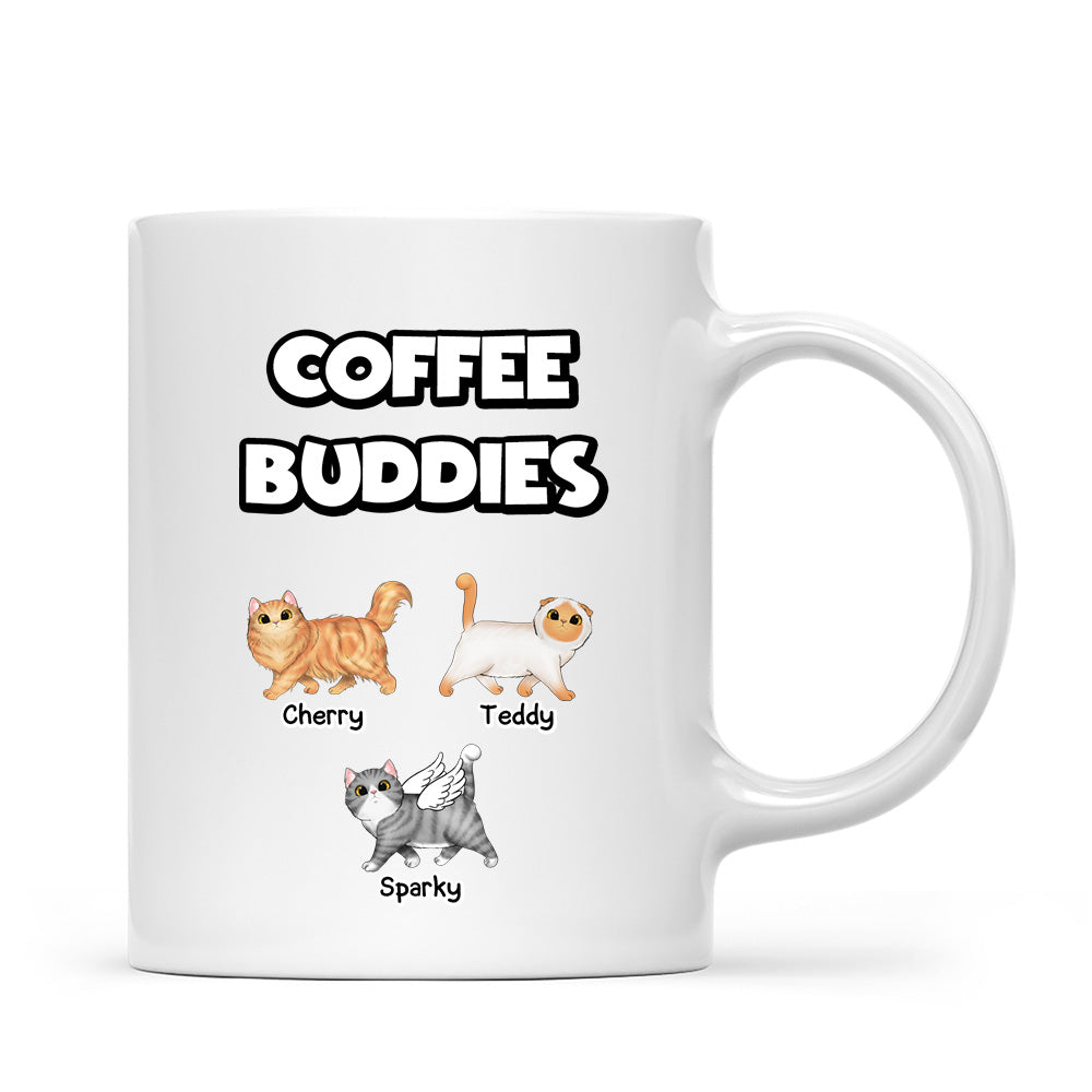 Personalized Funny Cats Mug - Up to 8 Cats - Gift for Cat Parent