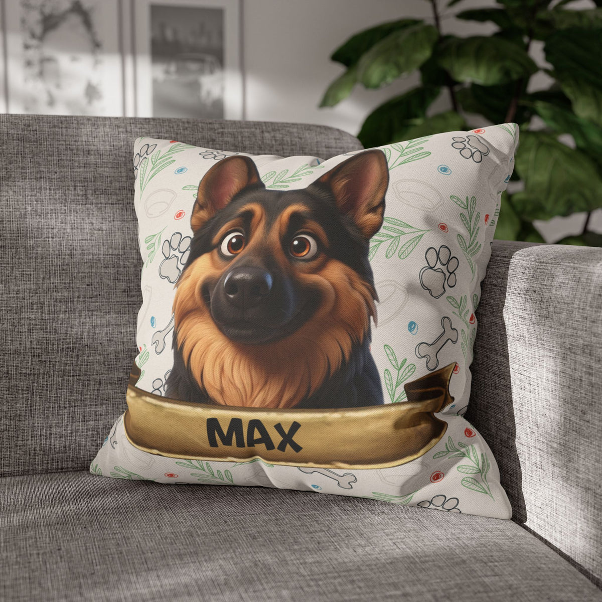 Personalisierte Haustier Kissenhülle - Katze/Hund Haustier Kissenhülle - Haustierbesitzer Geschenk 