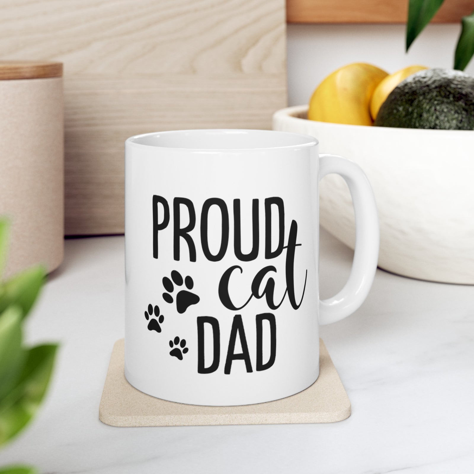 Katzen-Papa-Tasse - Personalisierte Katzen-Papa-Tasse 