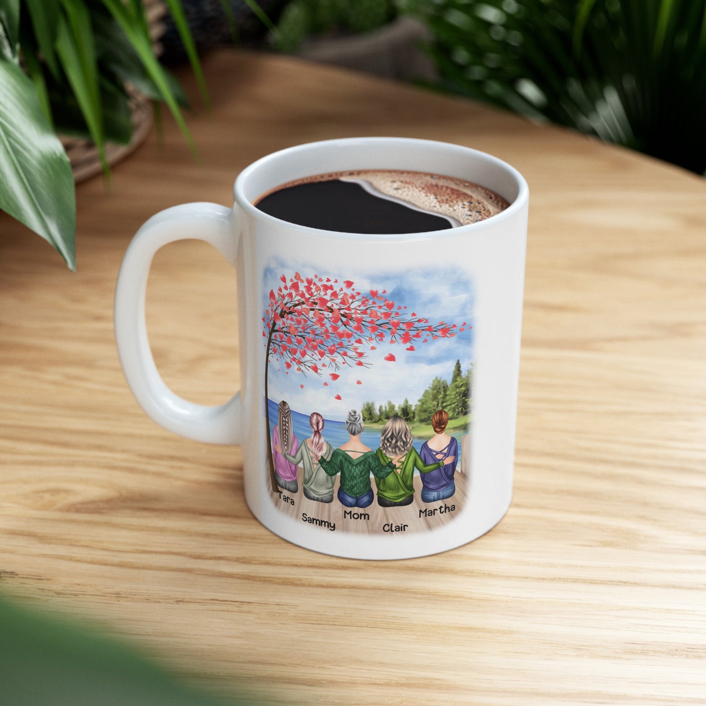 Mother and Daughters Mug - Personalized Mother and Daughters Mug - Up to 7 People