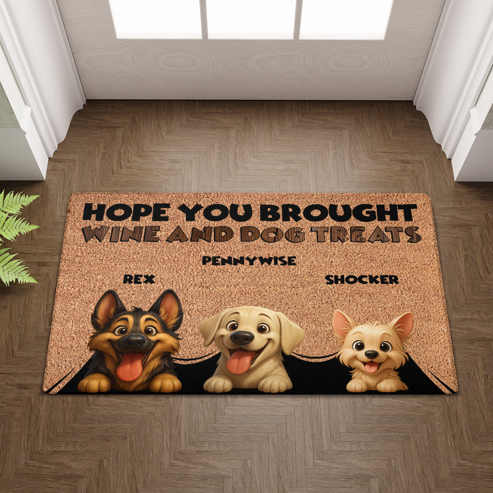 Personalized Dogs Doormat - Up to 6 Pets - Decorative Mat - Custom Doormat