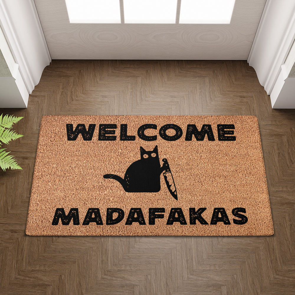 Paillasson Bienvenue Madafakas - Paillasson amusant
 - Tapis décoratif 