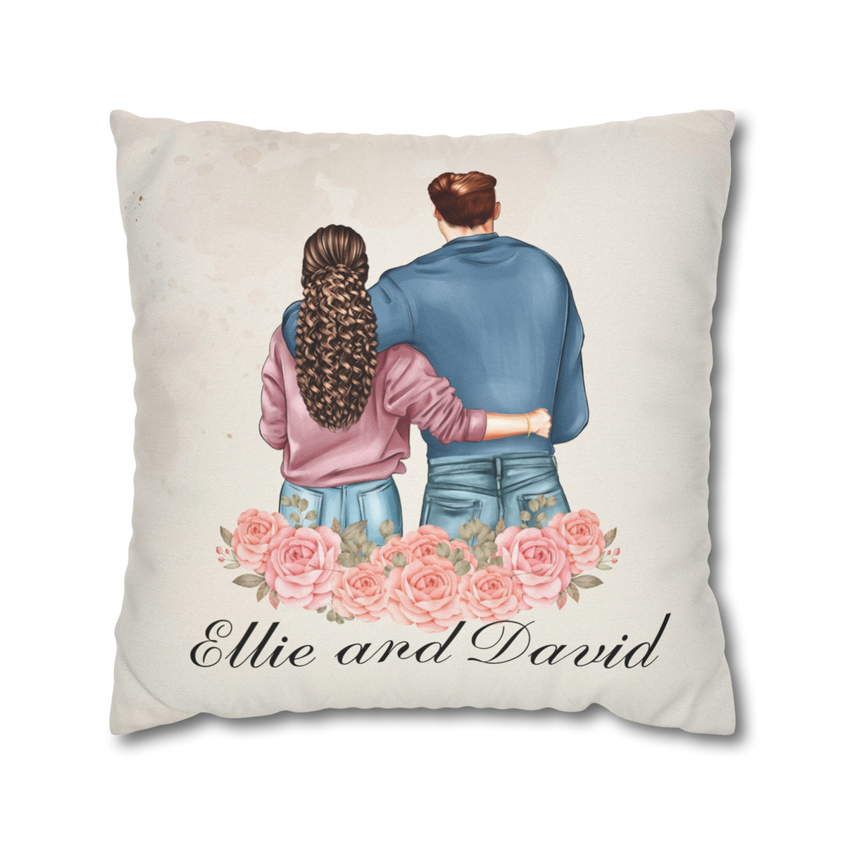 Personalized Couples Pillow Case - Location Pillow Case - Couples Gift