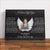 I Never Left You Memorial Canvas – Personalized Photo Frame with Angel Wings, Sympathy Gift, Bereavement Wall Art