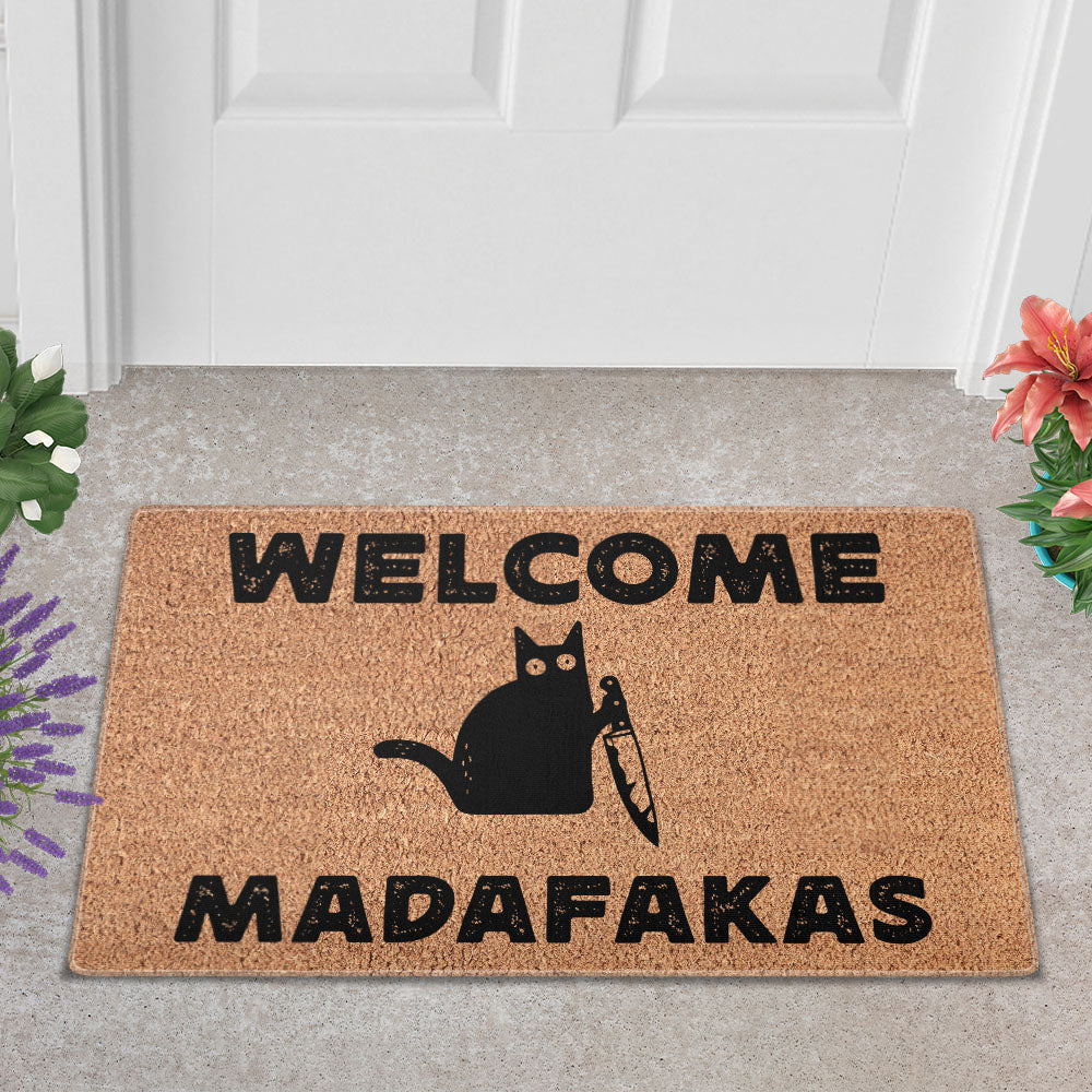 Welcome Madafakas Doormat - Funny Doormat 
- Decorative Mat