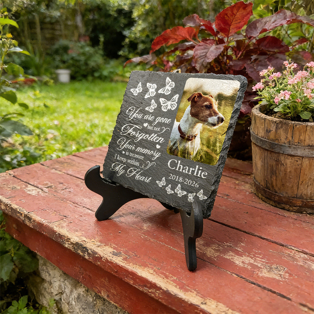 Personalized Slate Photo Memorial Stone