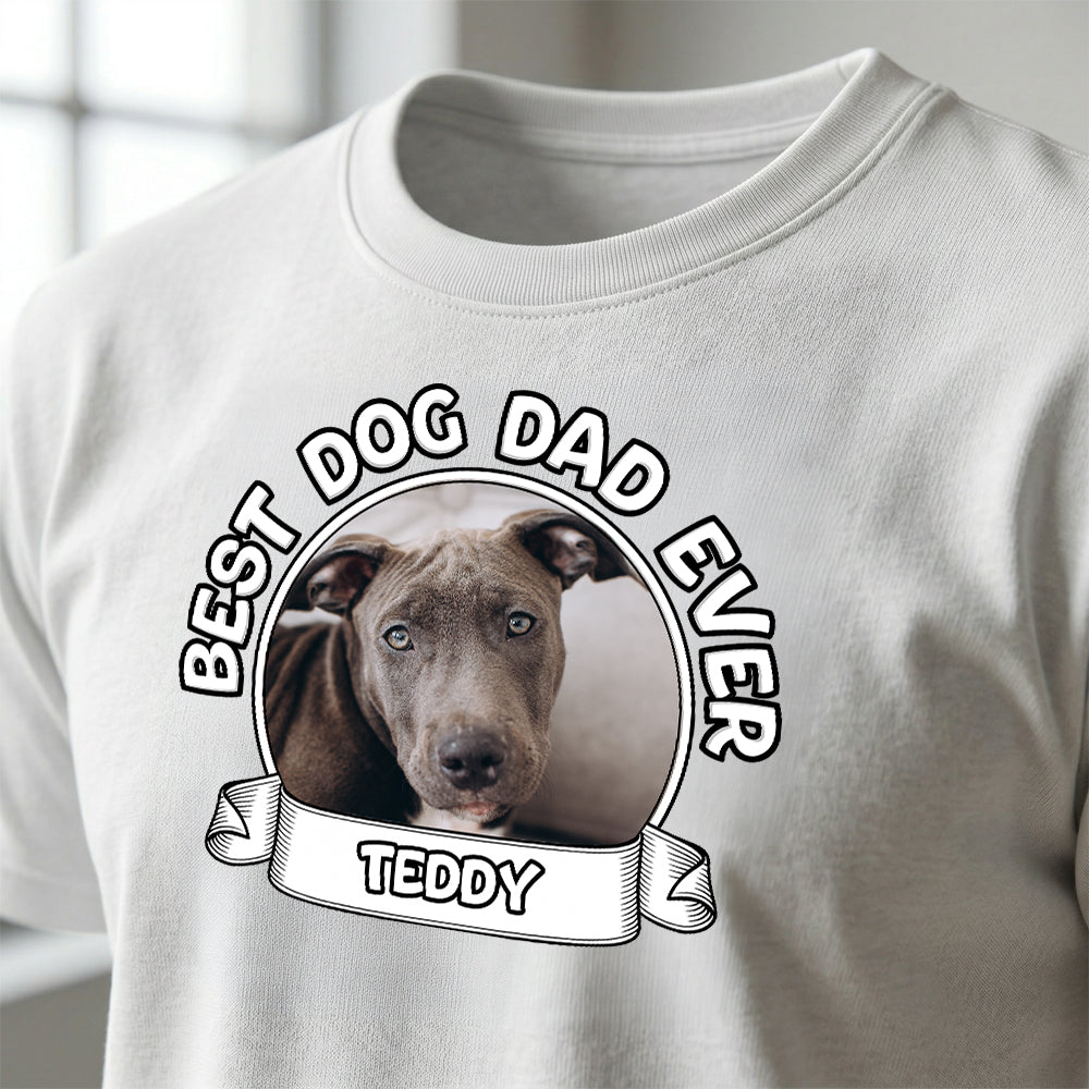 Personalized Dog Headshot Photograph T-Shirt