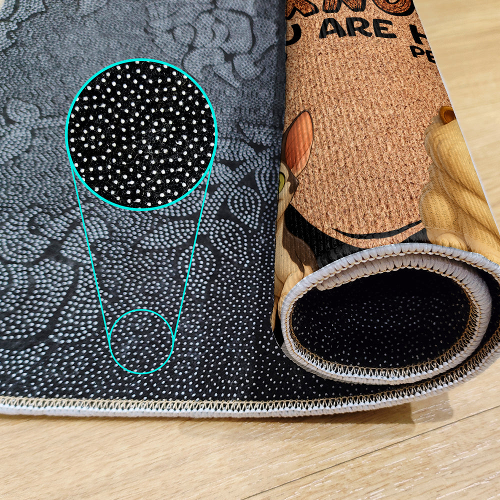 Personalized No Need To Knock Doormat - Up to 6 Pets - Decorative Mat - Custom Doormat V2