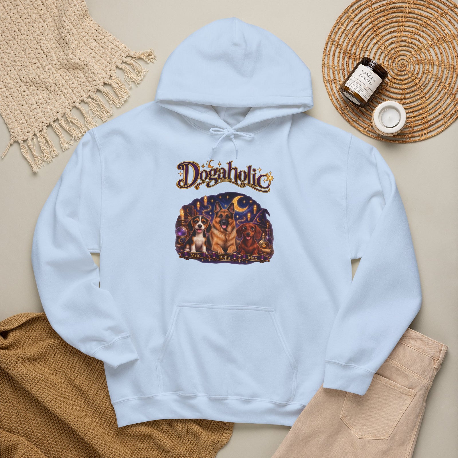 Personalized Dog Hoodie – Dogaholic Wizard Pups – photo 20