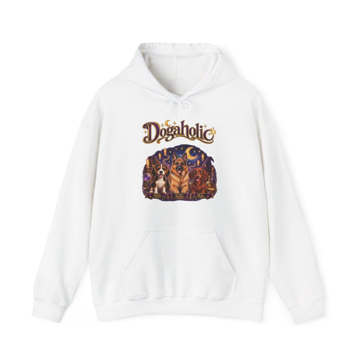 Personalized Dog Hoodie – Dogaholic Wizard Pups – photo 7