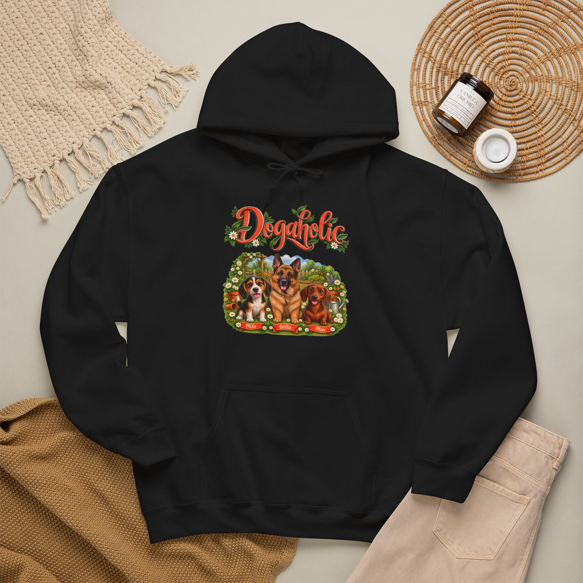 Personalized Dog Hoodie – Dogaholic Garden – Foto 11