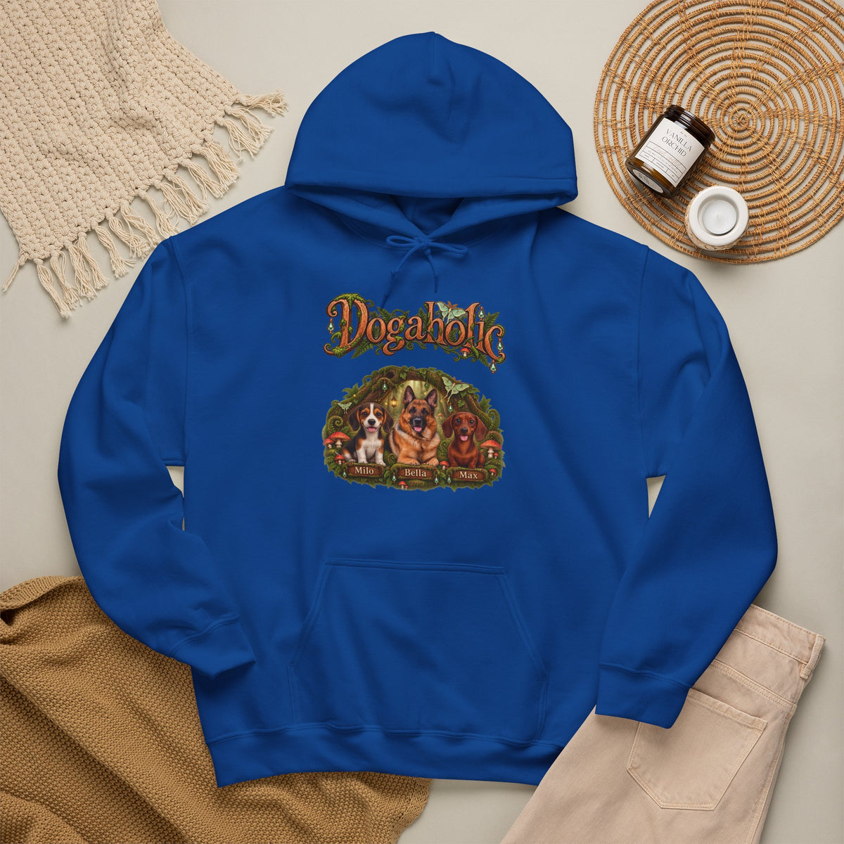 Personalized Dog Hoodie – Dogaholic Woodland Fantasy – Foto 14