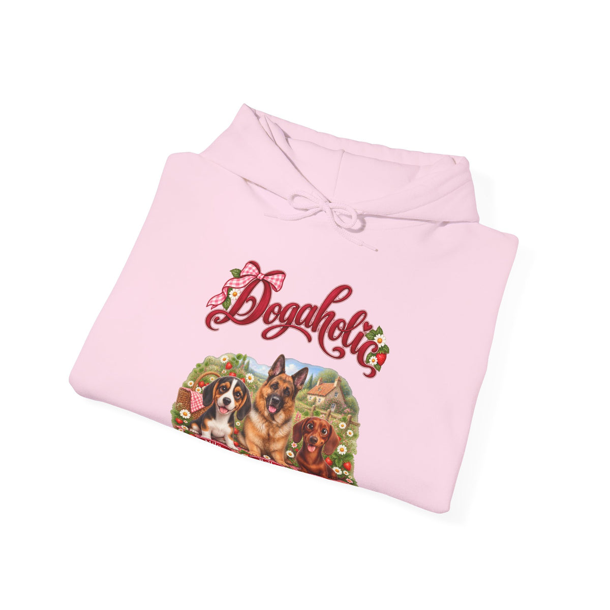 Personalized Dog Hoodie – Dogaholic Strawberry Picnic – photo 18