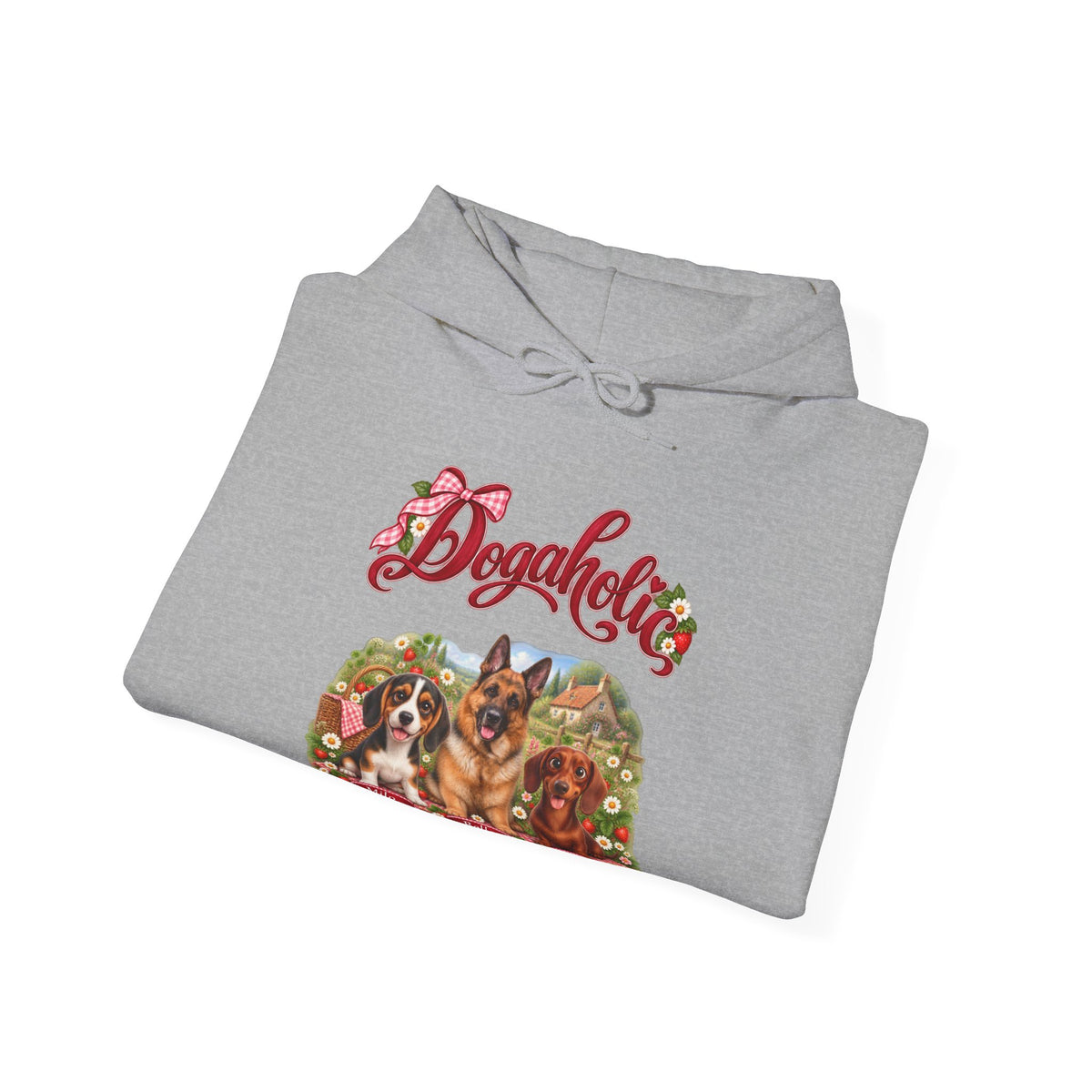 Personalized Dog Hoodie – Dogaholic Strawberry Picnic – photo 6