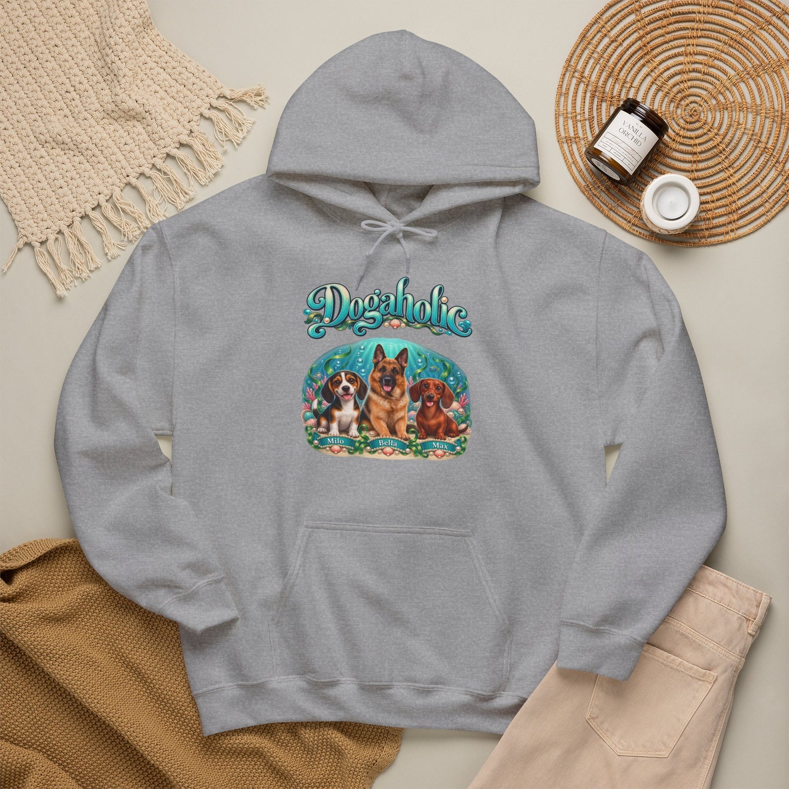 Personalized Dog Hoodie – Dogaholic Underwater – Foto 5