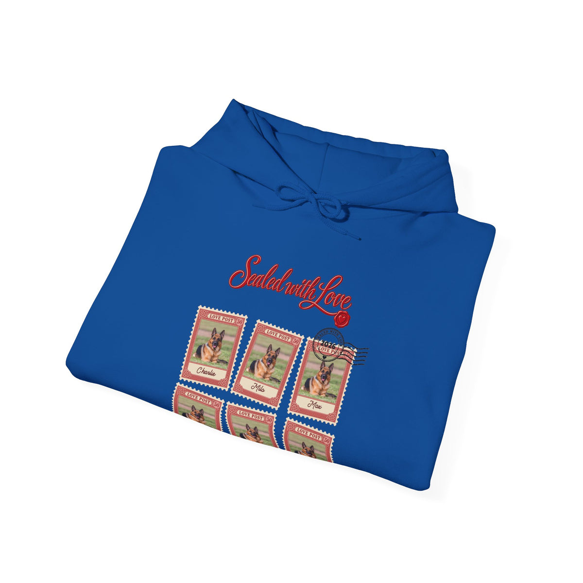 Personalized Dog Hoodie – Love Post Pet Name Stamps – Foto 15