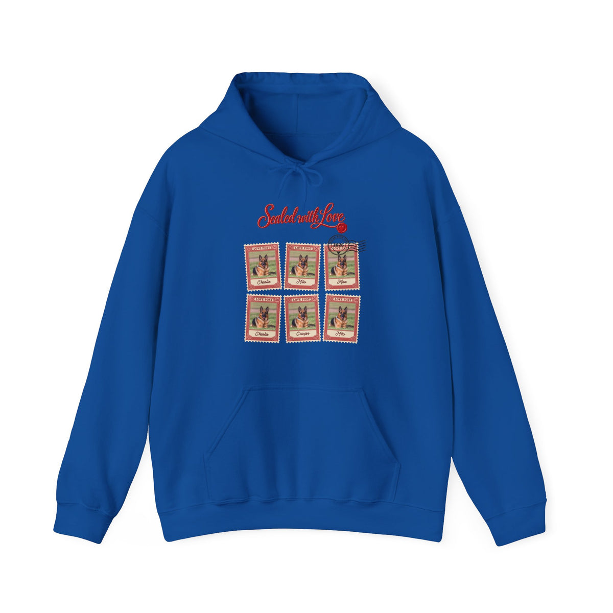Personalized Dog Hoodie – Love Post Pet Name Stamps – Foto 13