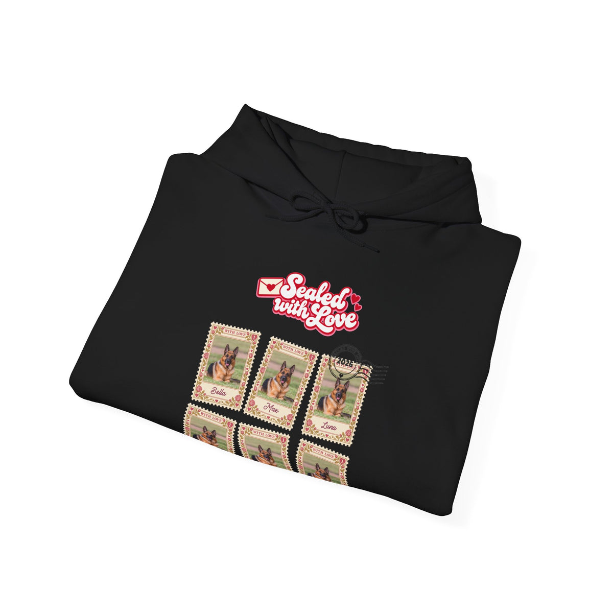 Personalized Dog Hoodie – Sealed with Love Stamps – Foto 12