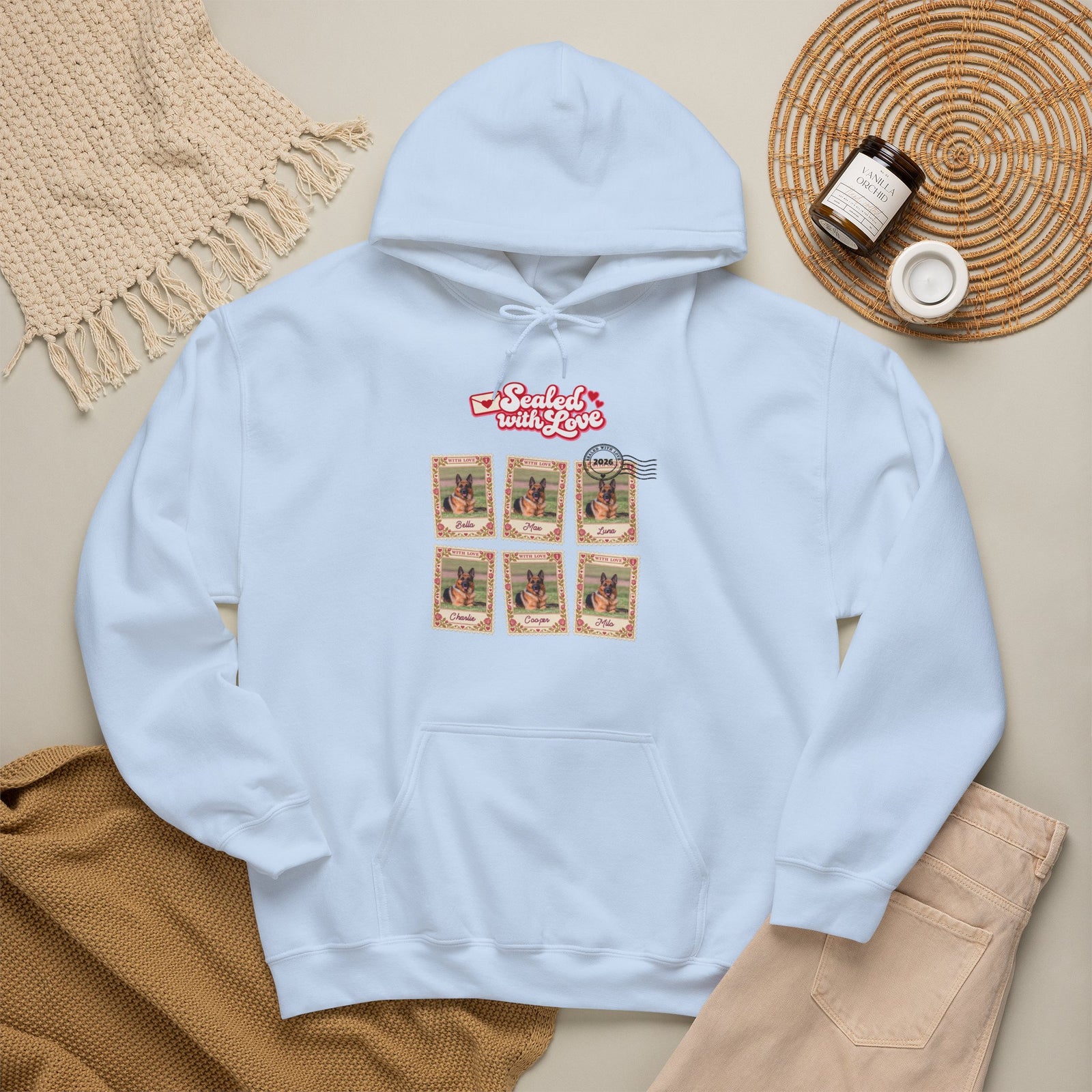 Personalized Dog Hoodie – Sealed with Love Stamps – Foto 20
