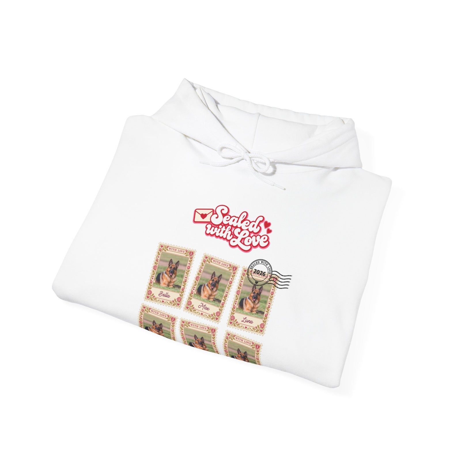 Personalized Dog Hoodie – Sealed with Love Stamps – Foto 9