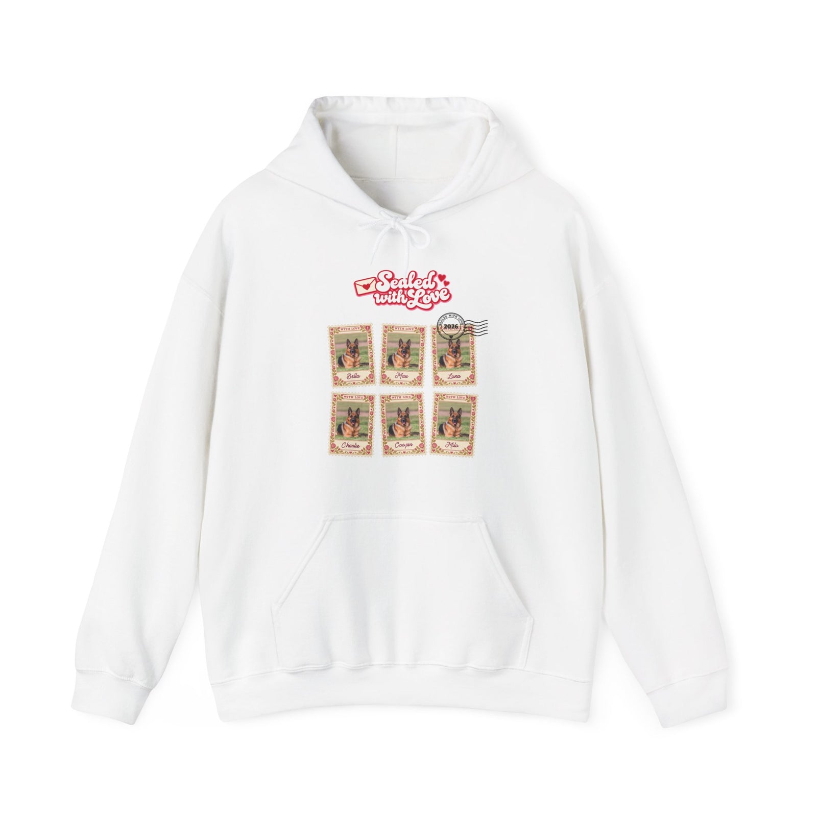 Personalized Dog Hoodie – Sealed with Love Stamps – Foto 7