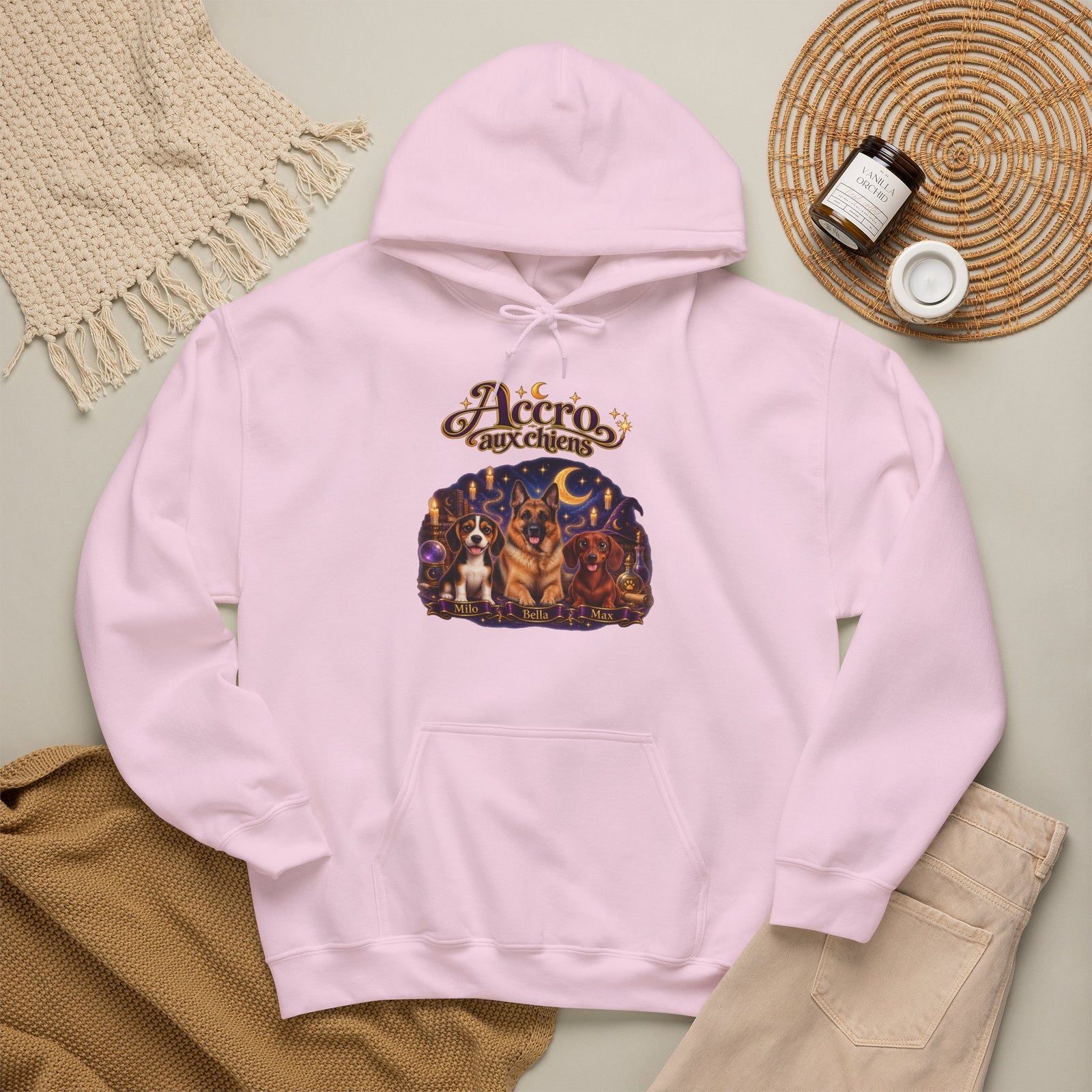 Sweat à capuche chien personnalisé – Univers de sorcier – photo 17
