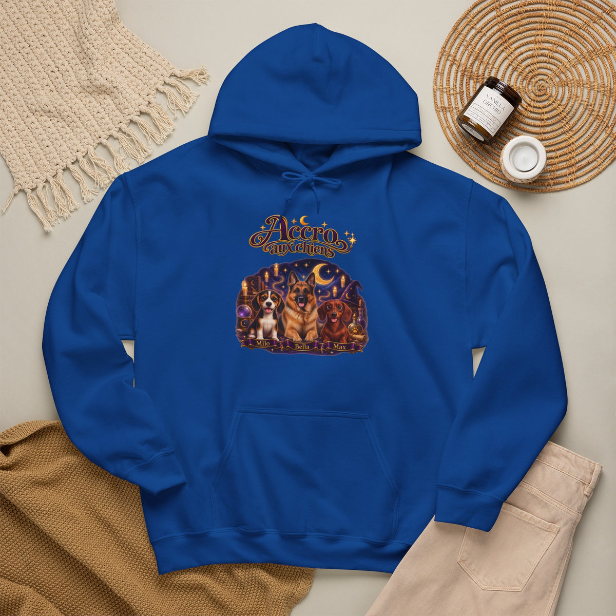 Sweat à capuche chien personnalisé – Univers de sorcier – photo 14