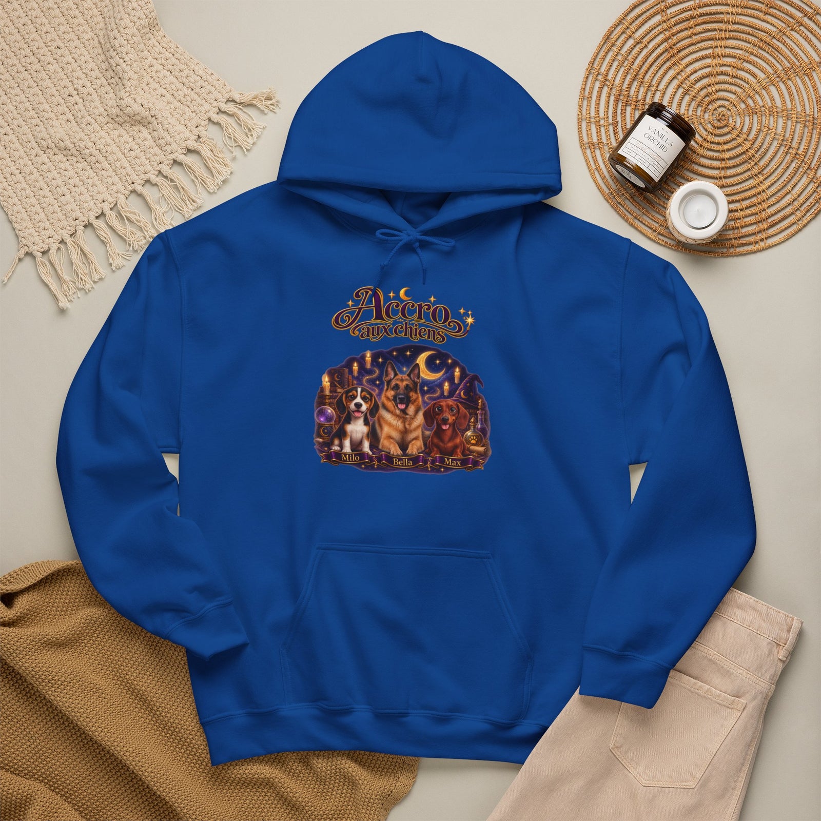 Sweat à capuche chien personnalisé – Univers de sorcier – photo 14