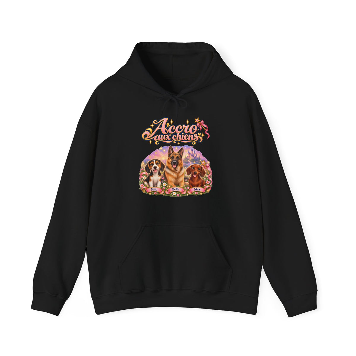 Sweat à capuche chien personnalisé – Accro aux chiens – photo 10