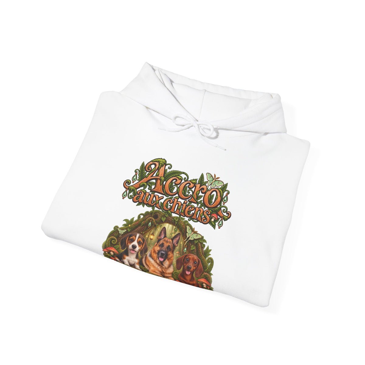 Sweat à capuche chien personnalisé – Forêt féerique – photo 9