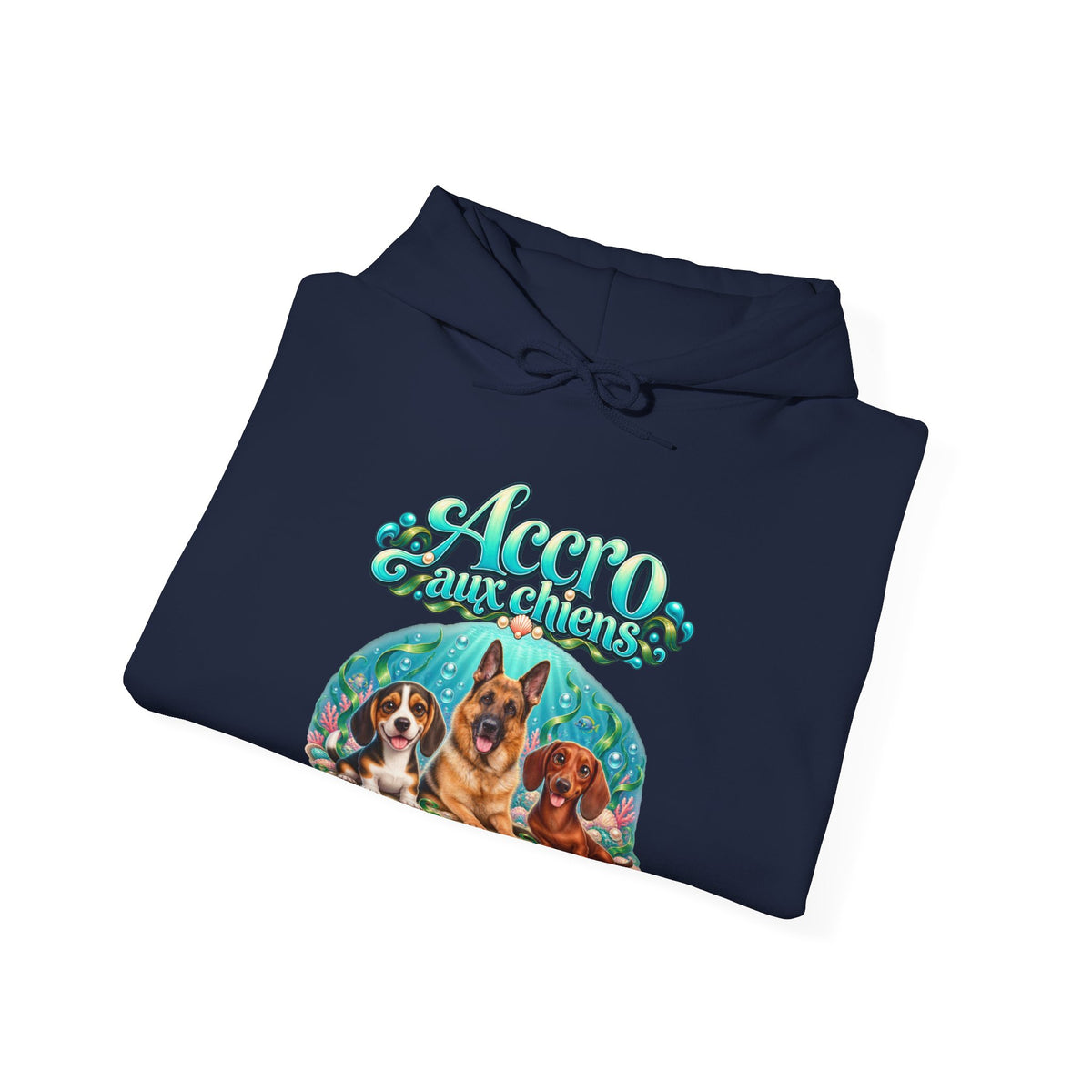 Sweat à capuche chien personnalisé – Sirène sous l'océan – photo 3