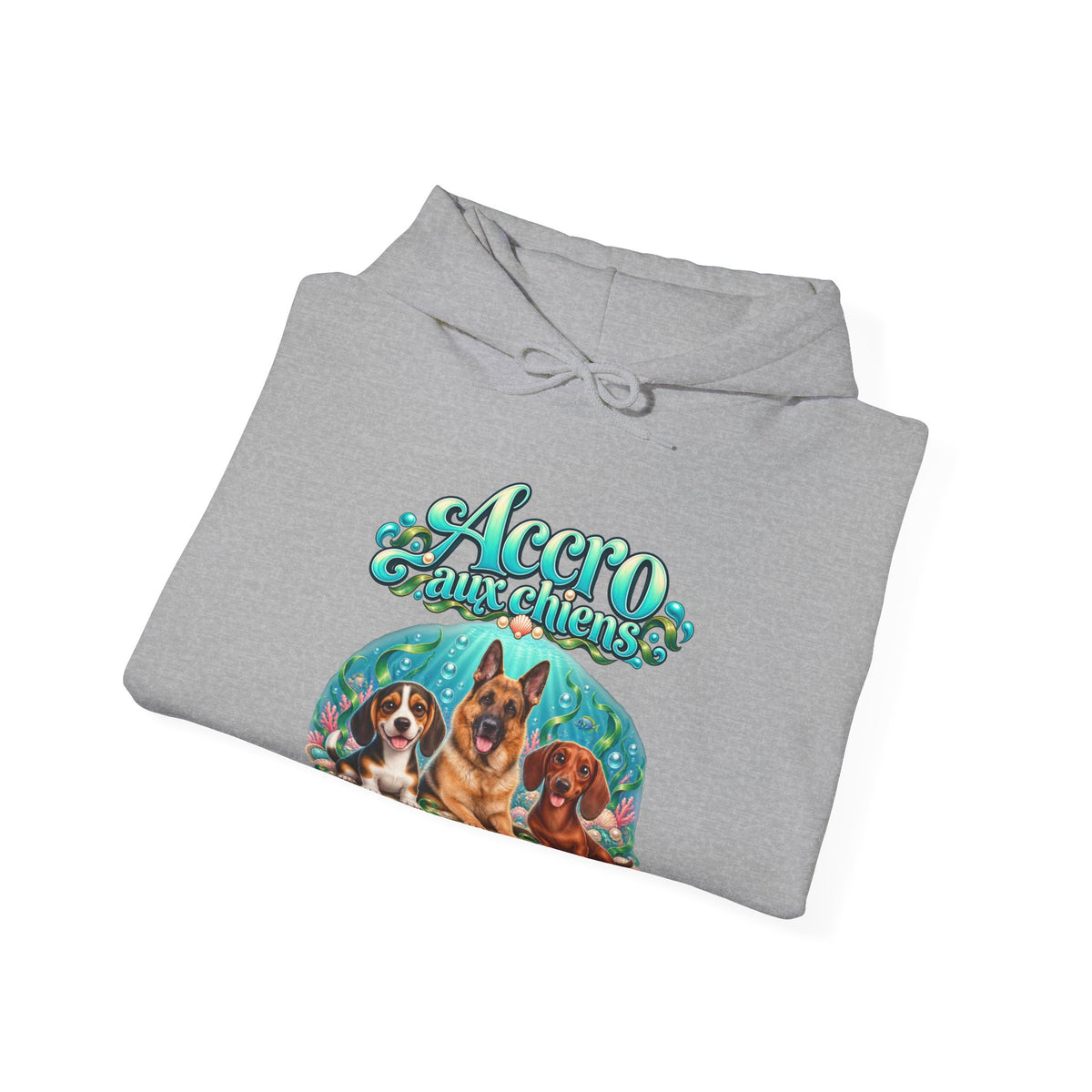 Sweat à capuche chien personnalisé – Sirène sous l'océan – photo 6