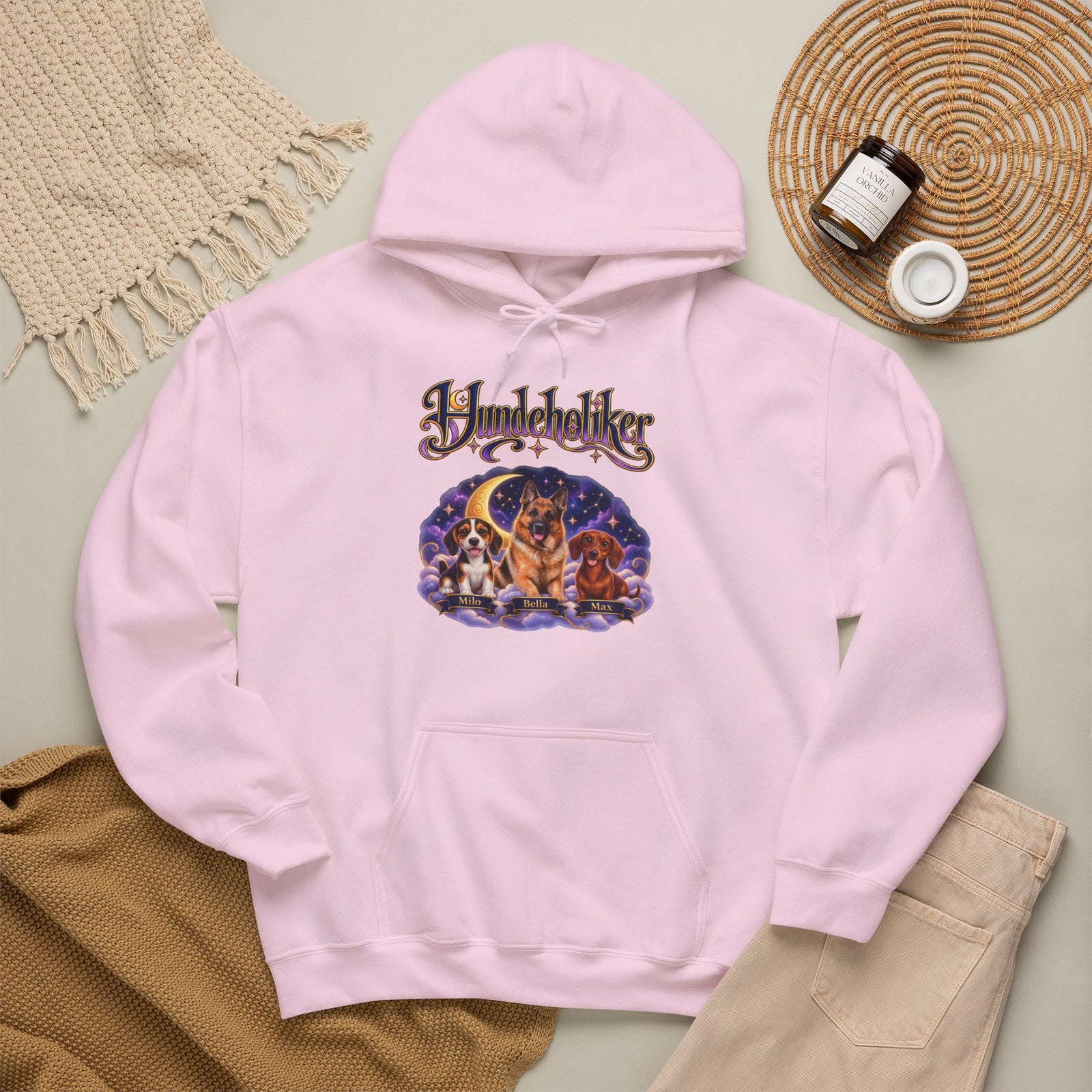 Personalisierter Hund Hoodie – Hundeholiker Sternenhimmel – Foto 17