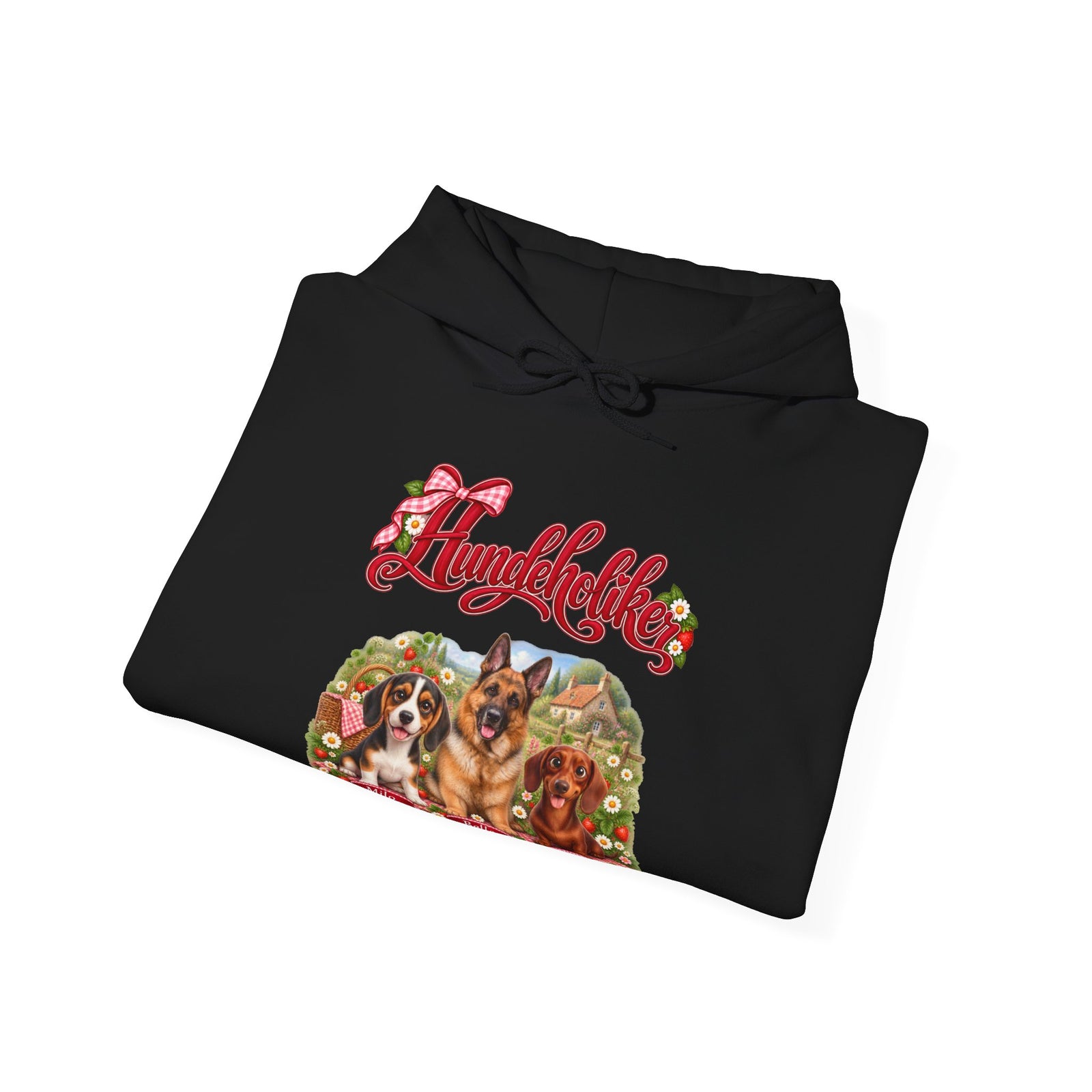 Personalisierter Hund Hoodie – Hundeholiker Erdbeer-Picknick – Foto 12