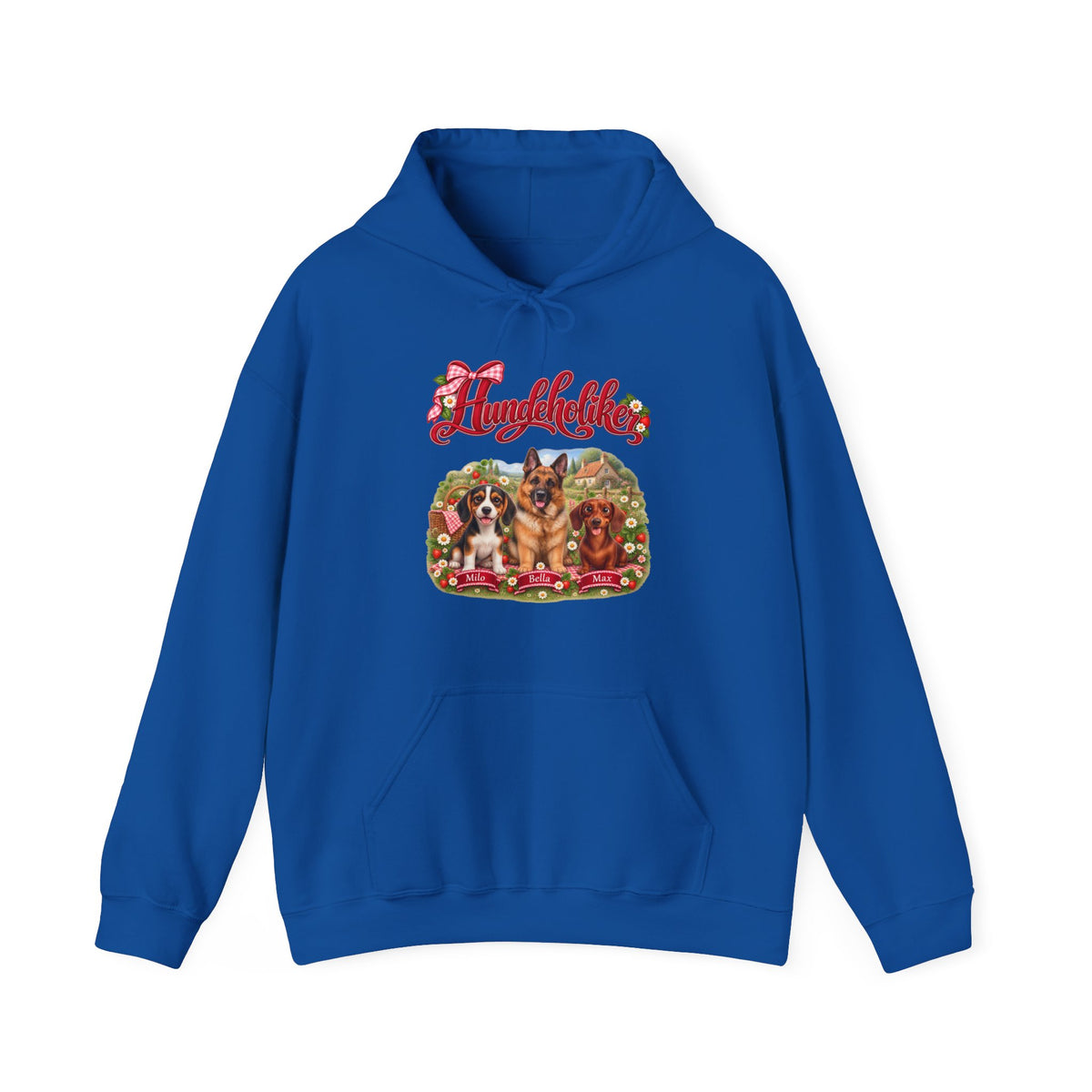 Personalisierter Hund Hoodie – Hundeholiker Erdbeer-Picknick – Foto 13