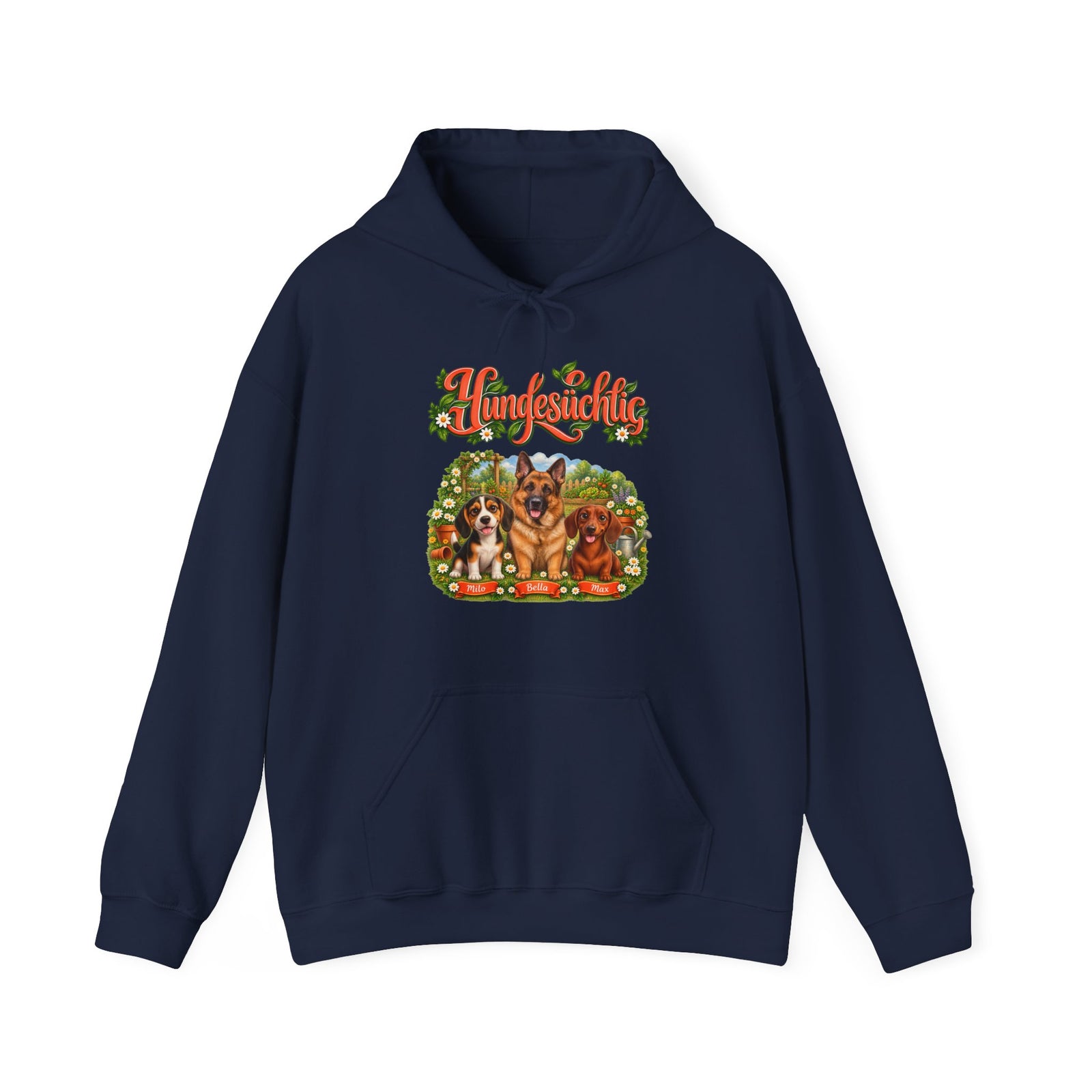 Personalisierter Hoodie mit Hund – Hundesüchtig