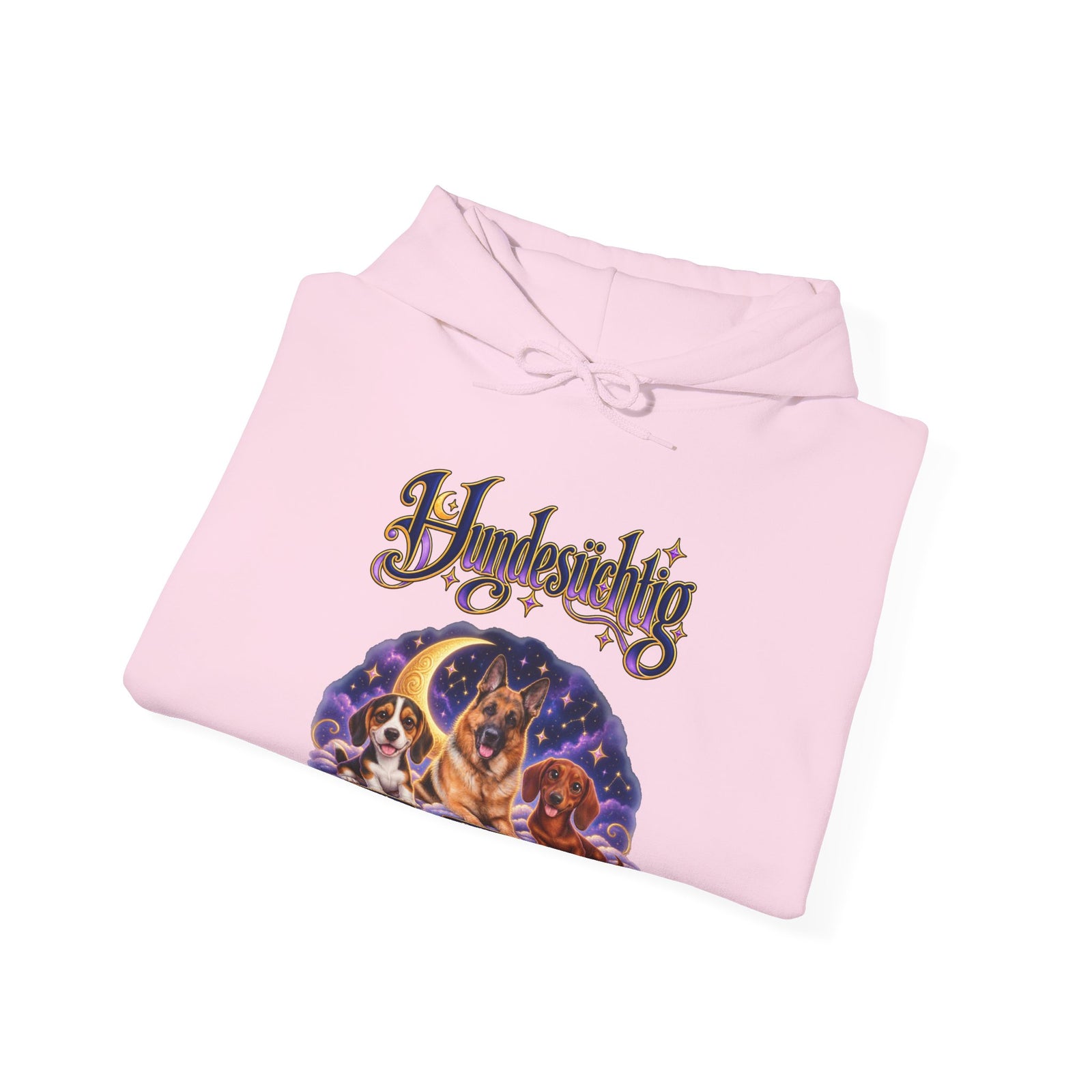 Personalisierter Hund Hoodie – Hundesüchtig Mondhimmel – Foto 18