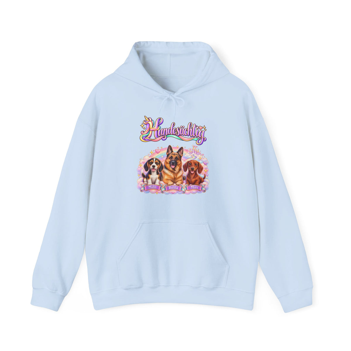 Personalisierter Hunde-Hoodie – Hundesüchtig Einhorn – Foto 19