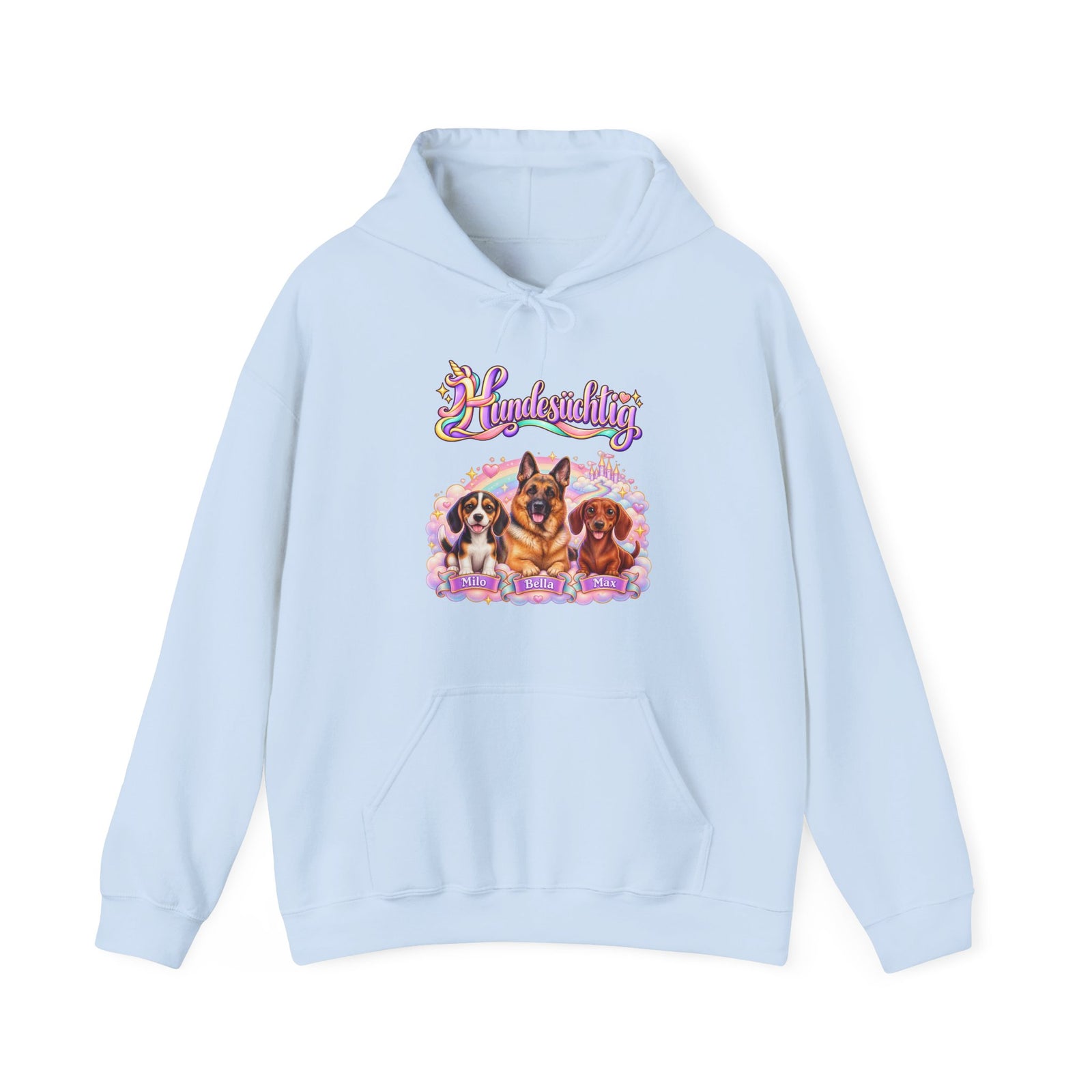 Personalisierter Hunde-Hoodie – Hundesüchtig Einhorn – Foto 19