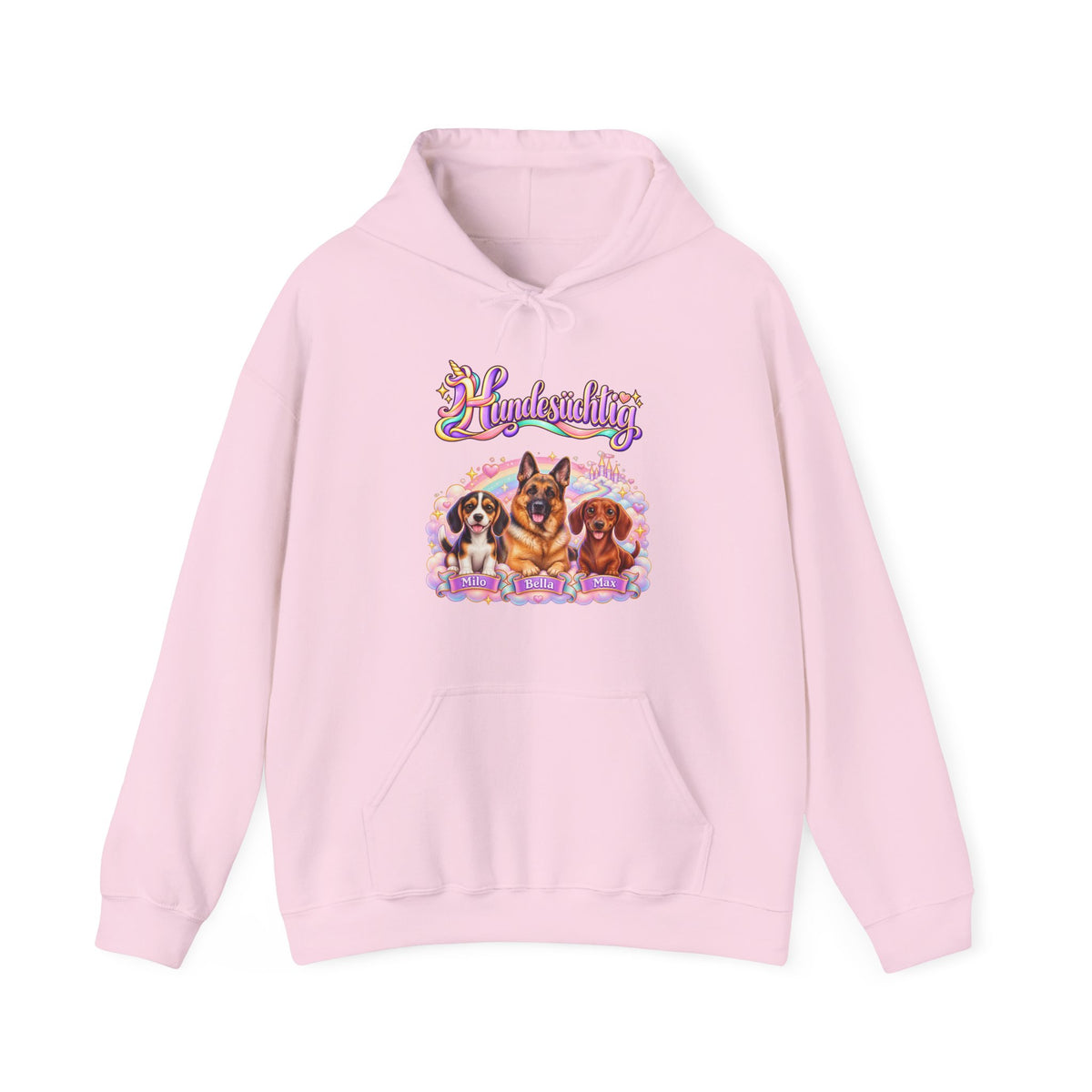 Personalisierter Hunde-Hoodie – Hundesüchtig Einhorn – Foto 16