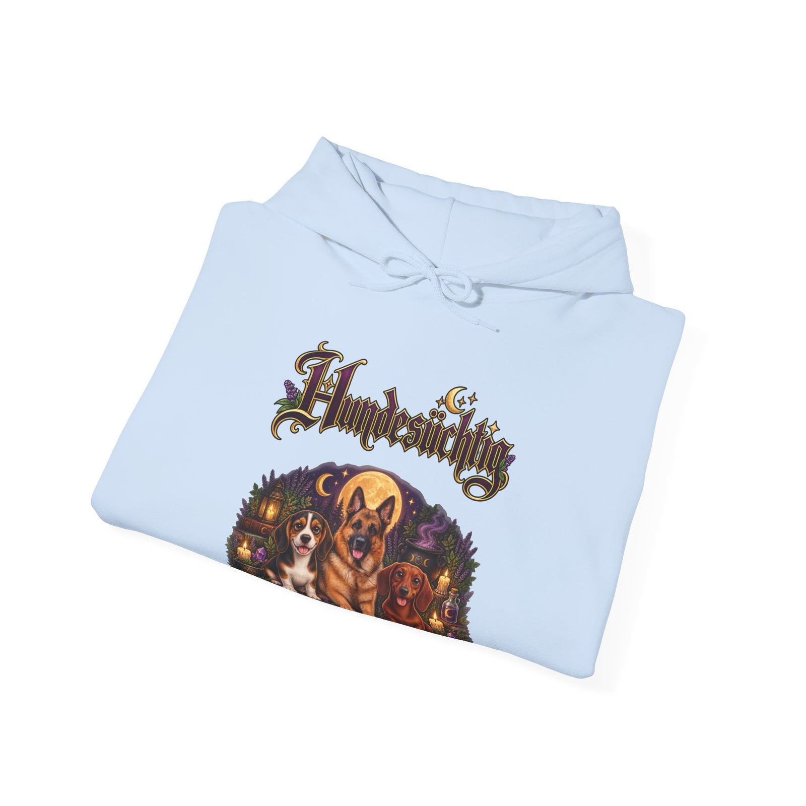 Personalisierter Hund Hoodie – Hundesüchtig Hexen-Mondnacht – Foto 21