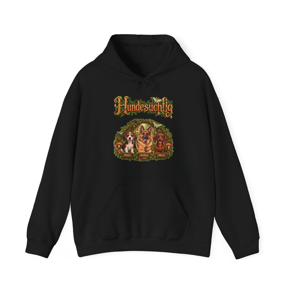 Personalisierter Hund Hoodie – Hundesüchtig Zauberwald – Foto 10