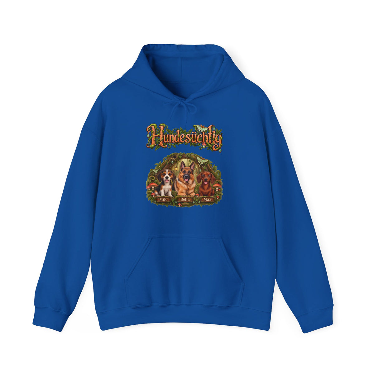 Personalisierter Hund Hoodie – Hundesüchtig Zauberwald – Foto 13