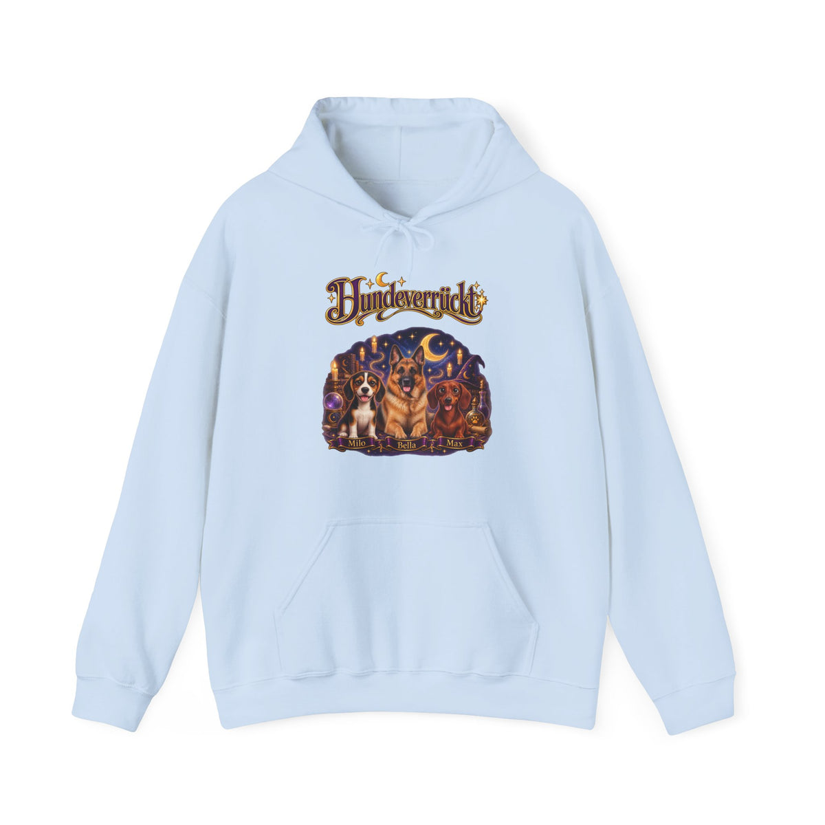 Personalisierter Hund Hoodie – Hundeverrückt Zauberwelt – Foto 19